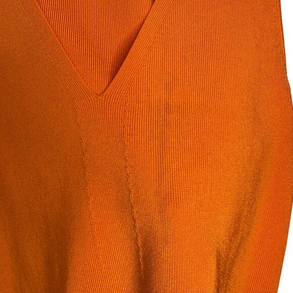 Ted Baker orange sarhaa knitted sweater vest size US 4 - Picture 6 of 10